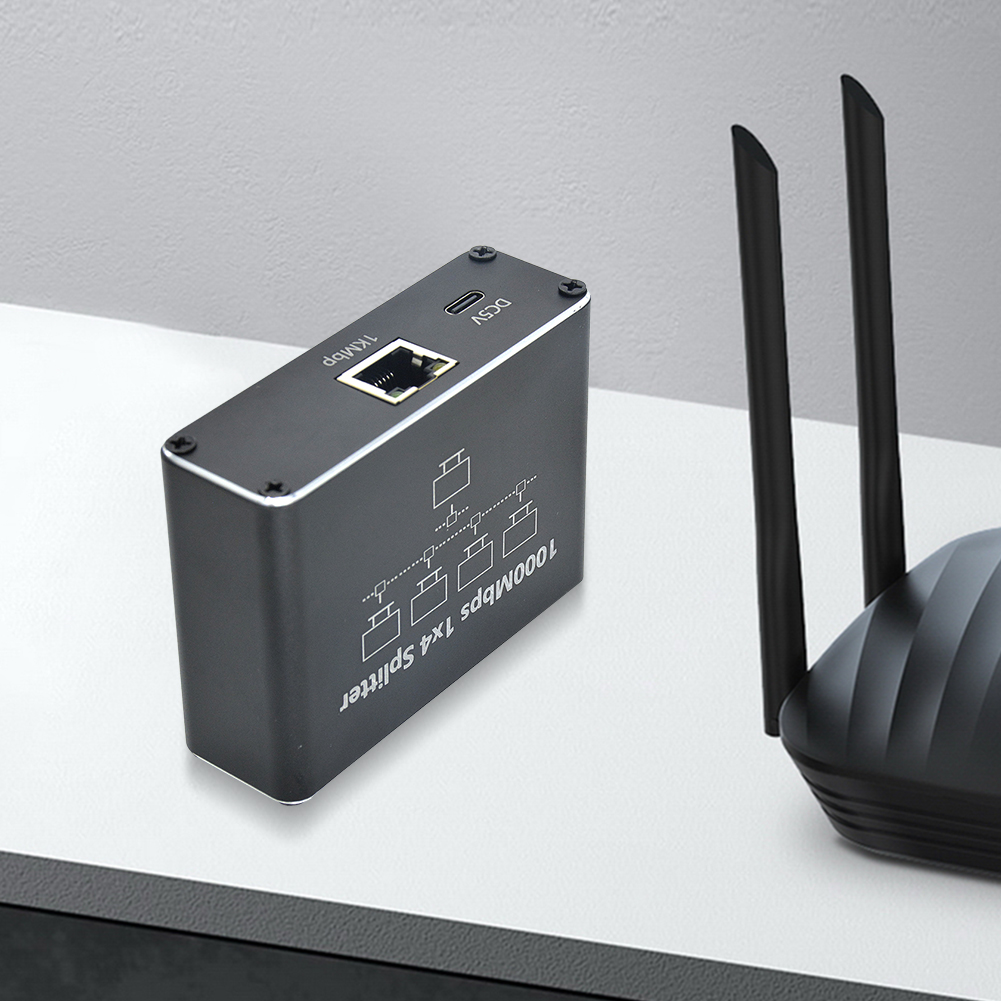 Splitter ethernet 1 to 3/4 gigabit splitter di rete gigabit  rj45 estensione di rete lan splitter lan per pc laptop router tv-box