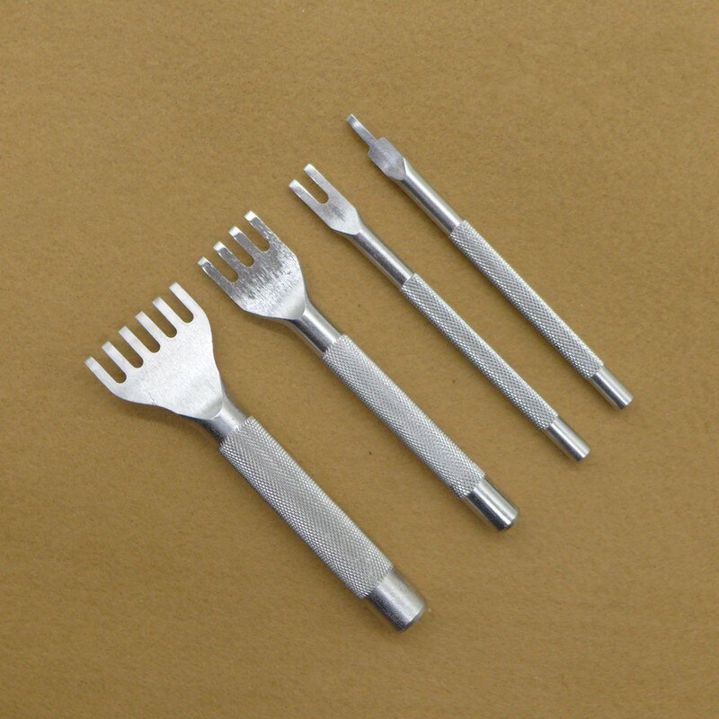 Perfect Leather Craft Tool Hole Punches Stitching Punch Flat Chisel 3mm Leather Hole Tool ferramentas de couro