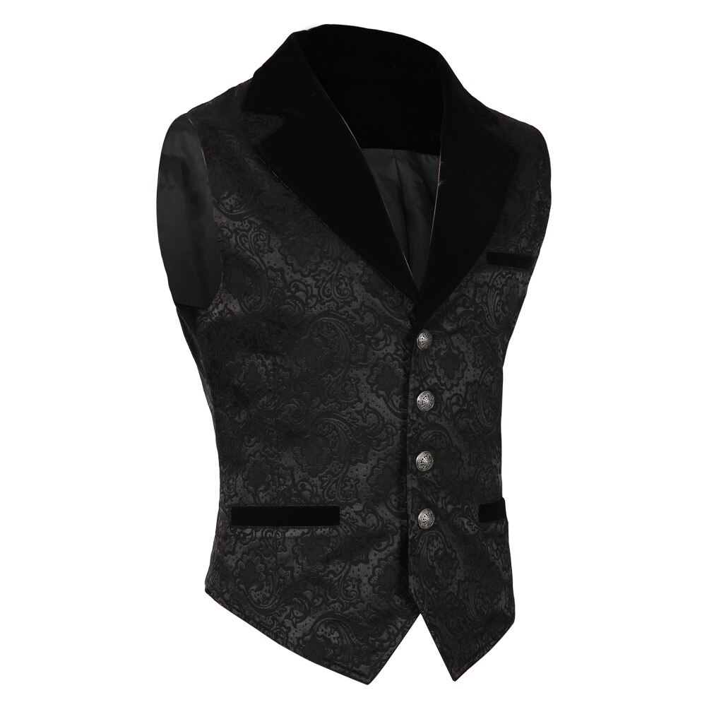 Adulte hommes gilet Steampunk Costume victorien Vintage gilet sans manches gothique veste Costume de fête