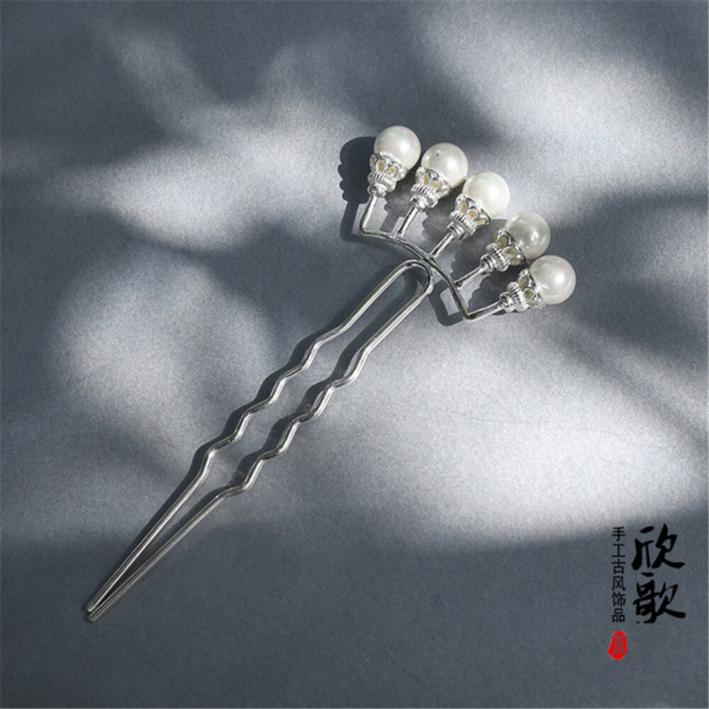 Retro Haar Sticks Parel Rij Haarspeld Kimono Haaraccessoires Super Fee Kostuum Hoofdtooi Vrouwen Antieke Haarspeld Haar: 05