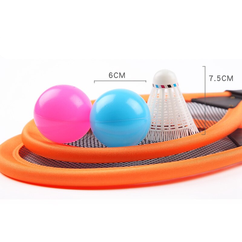 2 in 1 Kids Play Garden Parent-Child Game Beach Educational Badminton Tennis Racket Toy Set Photo Prop Outdoor Sports