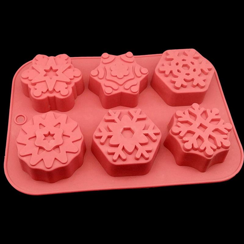 3d julepynt snefnug blonder chokolade fest gør det selv fondant bagning madlavning kage dekorationsværktøj silikone form