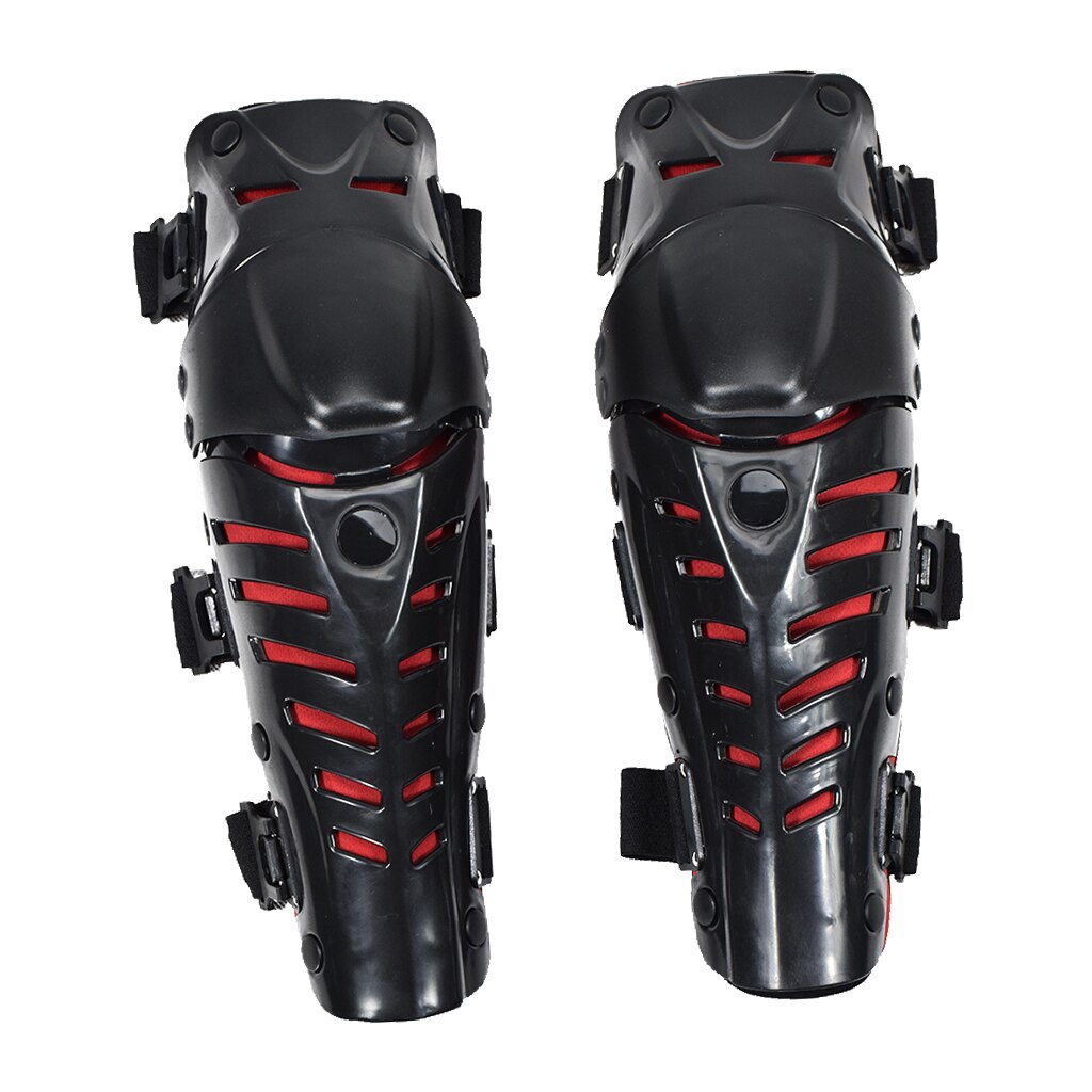 1 Pair Racing Adult Knee/Shin Guard Motorcycle Body Protection Armor - Red/One Size