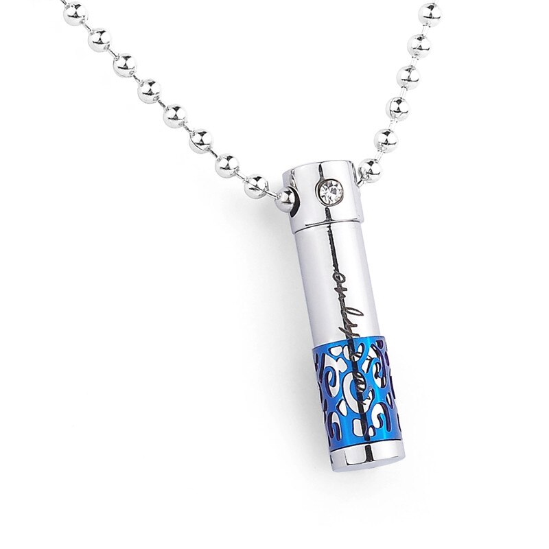 Hund Einäscherung Urne Halskette Anhänger Edelstahl Halskette Flasche Asche Halter Mini Memorial Schmuck