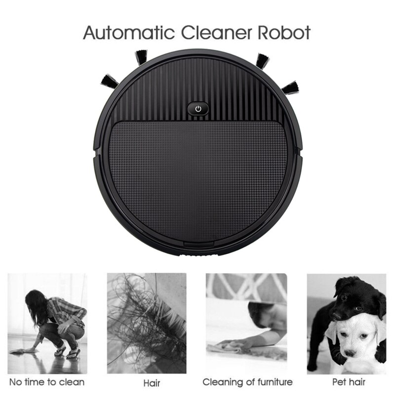 Multifunctional Smart Vacuum Cleaner Robot Wet Mop Automatic 3-In-1 Recharge Dry Wet ing Vacuum Cleaner