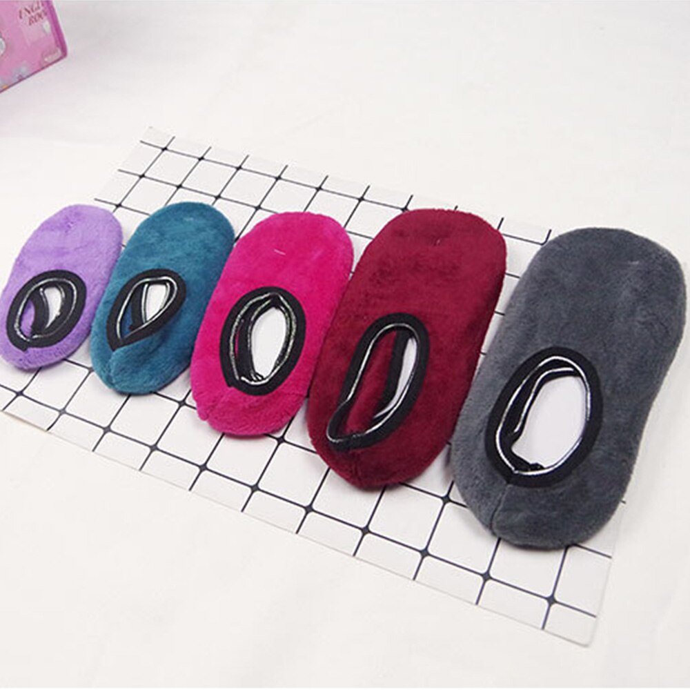 1Pair Kids Girls Socks Winter Floor Socks Velvet Indoor Short Anti-skid Boat Socks Solid Color Warm Sock Slippers носки