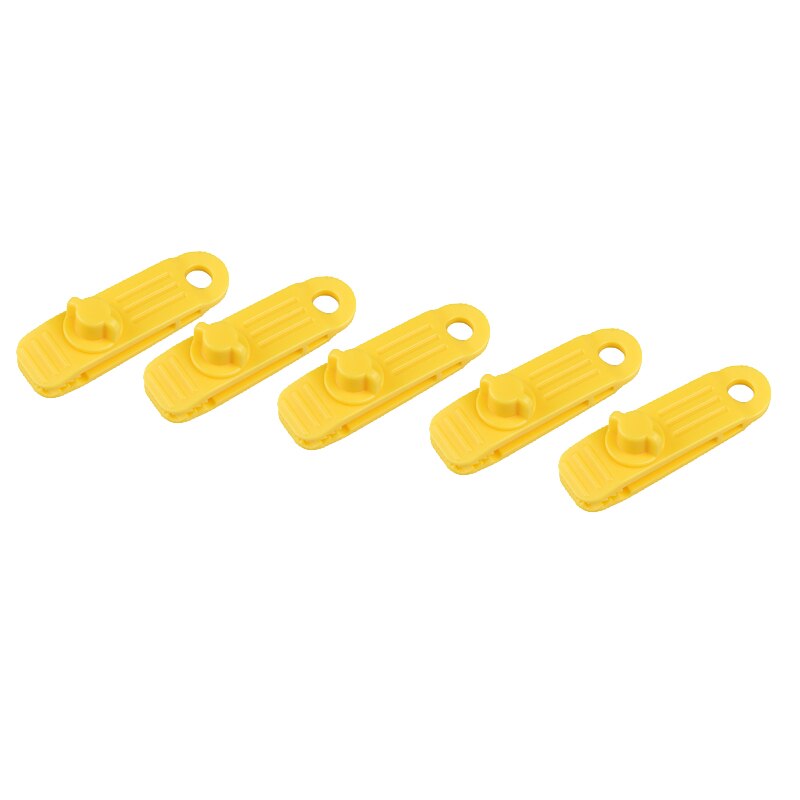 Pinzas para caravana para tienda de caravana, cubierta de remolque de barco, abrazadera a prueba de viento, lona a presión, pinza para tienda de campaña, toldo, accesorios de Camping: 5 pcs Yellow