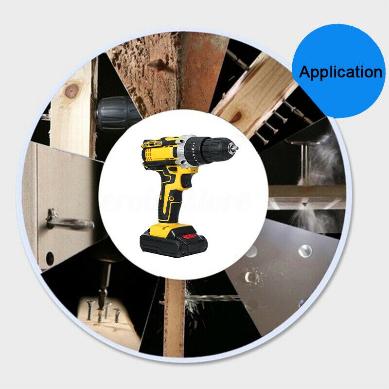 48v 2- snelheden boormachine 1 3 in -slagschroevendraaier, multifunctioneel elektrisch gereedschap