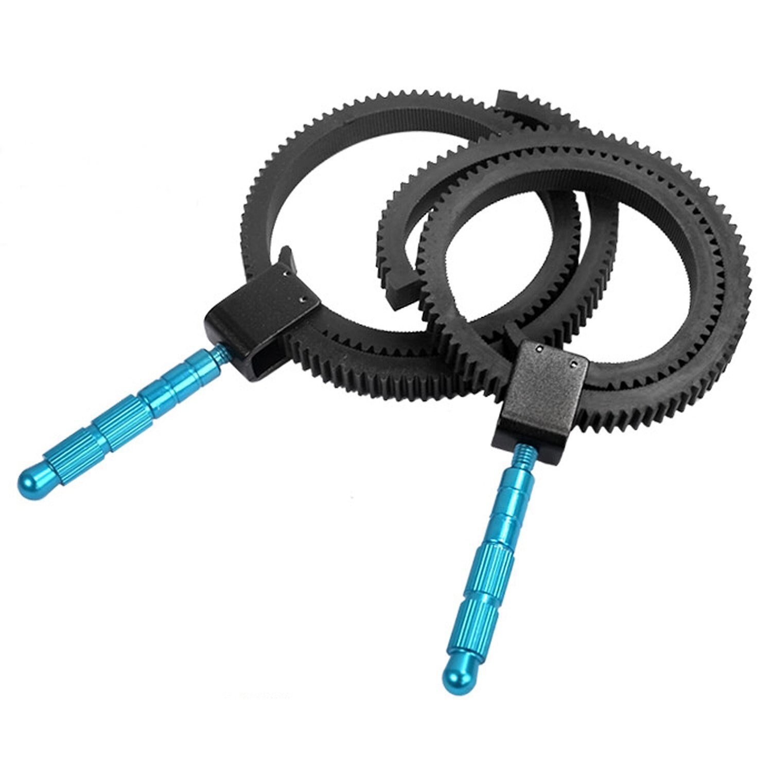 Follow Focus Zoom Ring Cameras Accessories Adjustable Rubber Gear Ring Belt with Aluminum Alloy Grip for DSLR Camcorder Camera