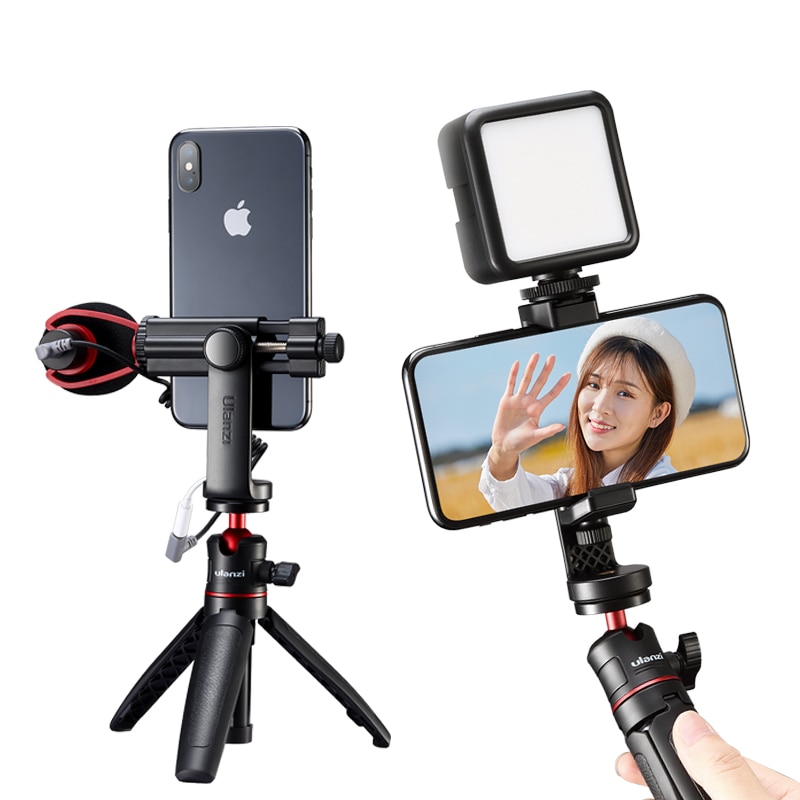 Ulanzi ST-17 Universele Smartphone Tripod Mount Verticale Schieten 360 Rotatie Telefoon Mount Houder Voor Iphone Android