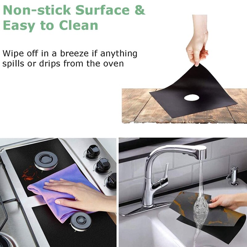 6 sztuk palnik gazowy obejmuje + 2 sztuk kuchnia kuchenka silikonowa licznik przestrzeń pokrywa, wielokrotnego użytku kuchenka gazowa ochraniacze