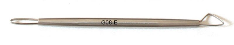 Stainless Steel Scraper Clay Sculpting Tool Carving Pottery Ceramic Tools Polymer DIY Accessory: G08 E
