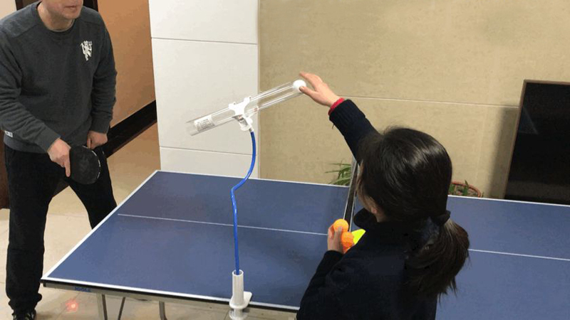 Table Tennis Training Robot Rapid Rebound Ping Pong Ball Table Tennis Trainer Home Trainer Shooting Simulators