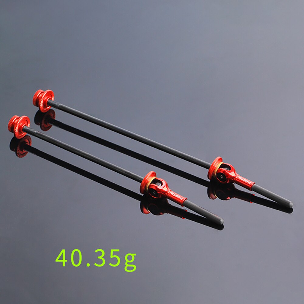 Mountain bike quick release lever titanium alloy shaft carbon fiber titanium shaft road wheel hub hub rod carbon fiber handle