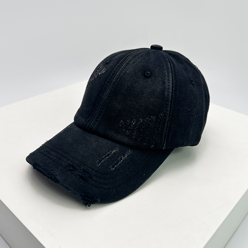 Men Women Gradient American Vintaget Broken Baseball Hats Distress Sunshade Breathable Street Snapback Cap Versatile: CAMOUFLAGE