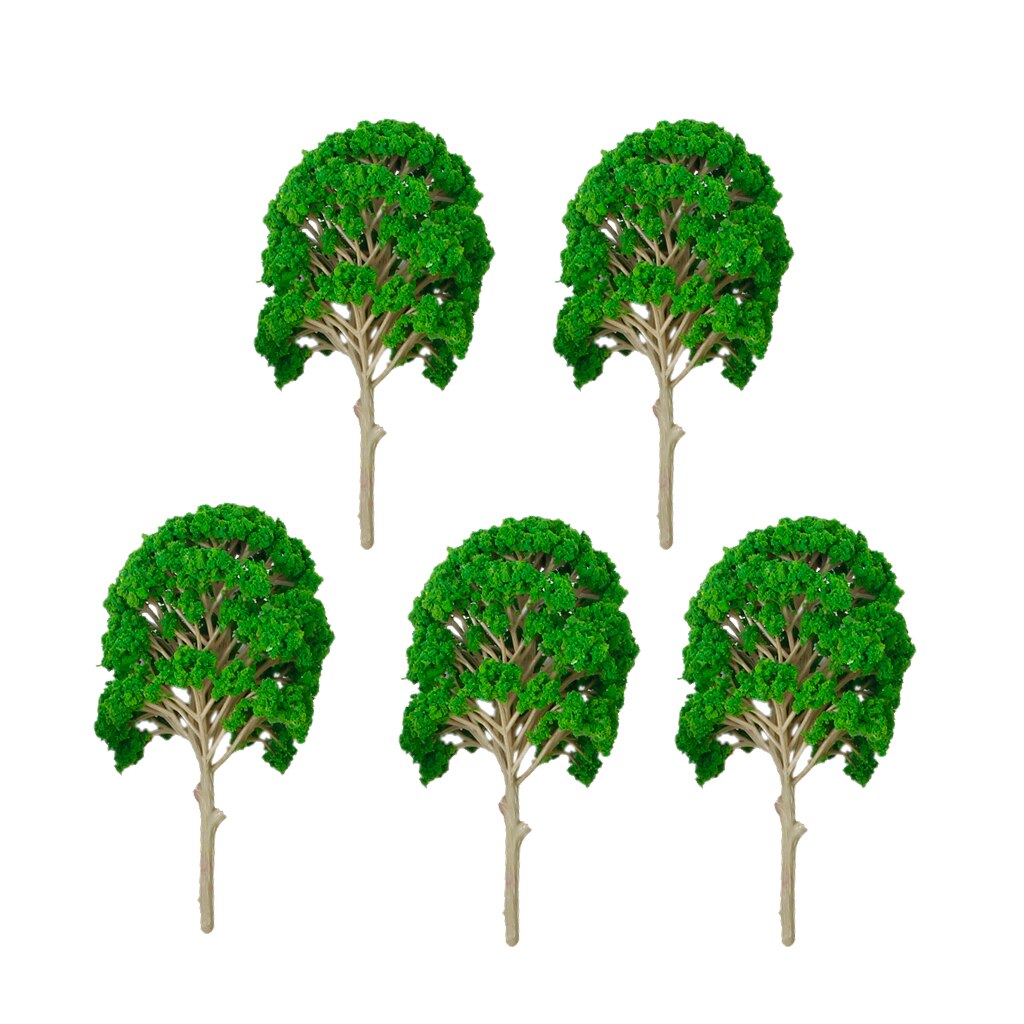 15 Cm Model Boom Bos Planten Maken Accessoires Ho Trein Spoorweg Spoorweg Landschap Diorama Of Layout, pack Van 5