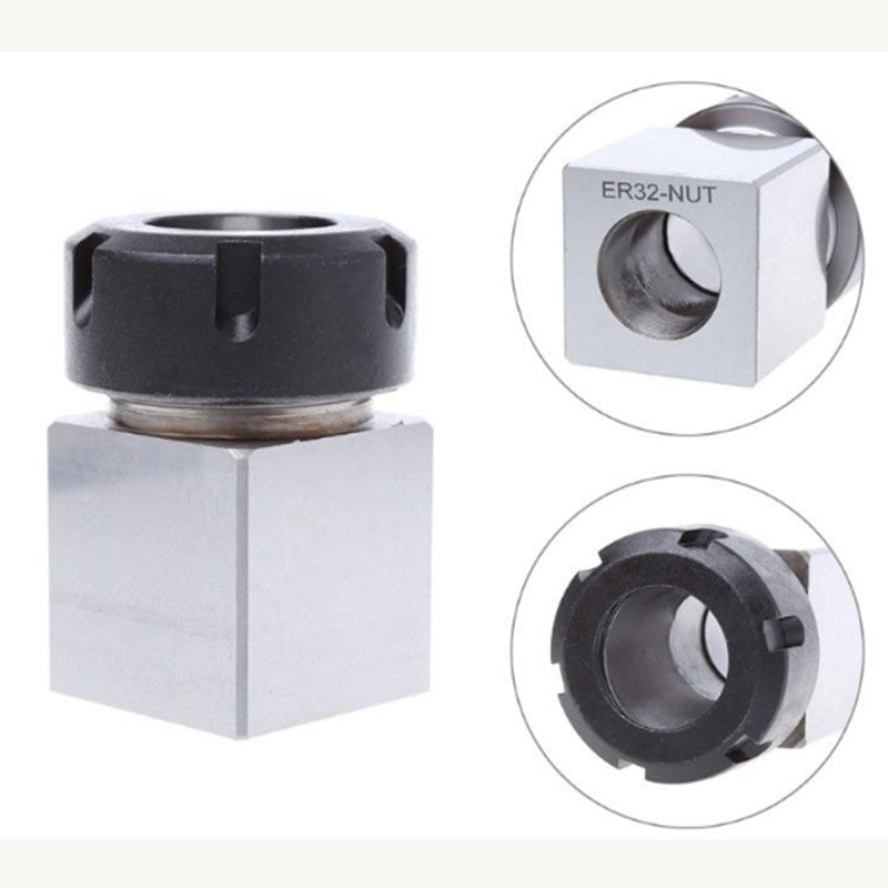 ER40 Spring Chuck Collet Holder square Hex er25 er32 Collet Block 45x65mm For cnc machine Lathe Engraving Machine