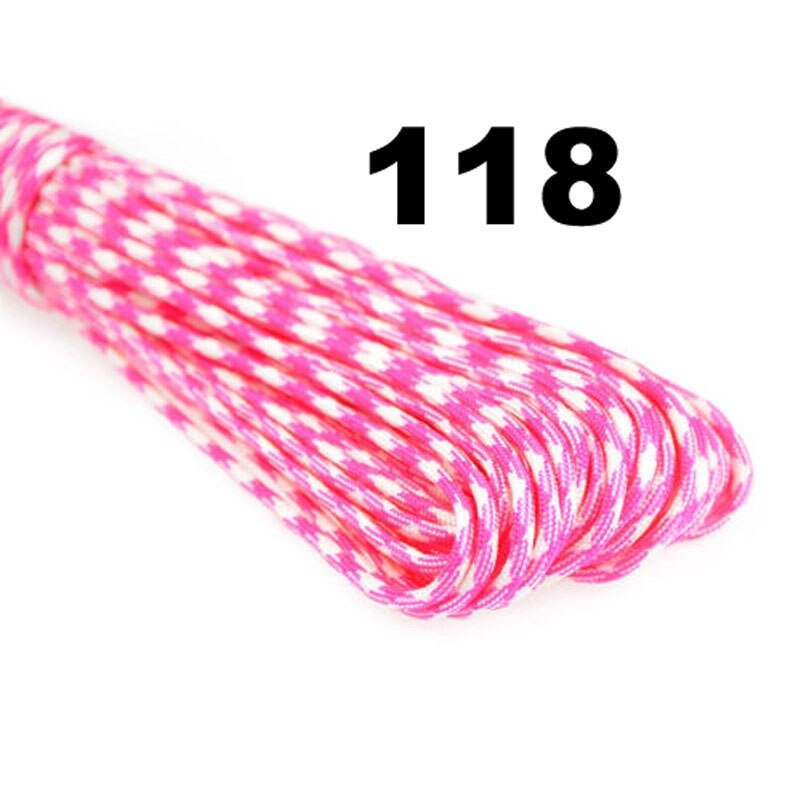 25/50/100/FT Paracord 550 8/16/32/m Parachute Cord Lanyard Rope Mil Spec Type III 7 Strand Climbing Camping Survival Equipment