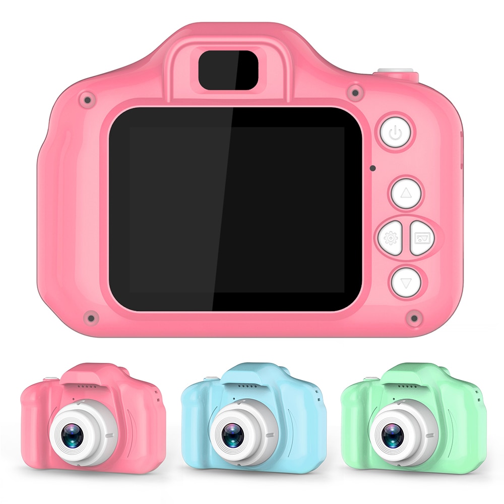 Genopladeligt børn mini digitalkamera 2.0 tommer hd skærm 8 mega pixel 1080p projektions video kamera til børn børn legetøj