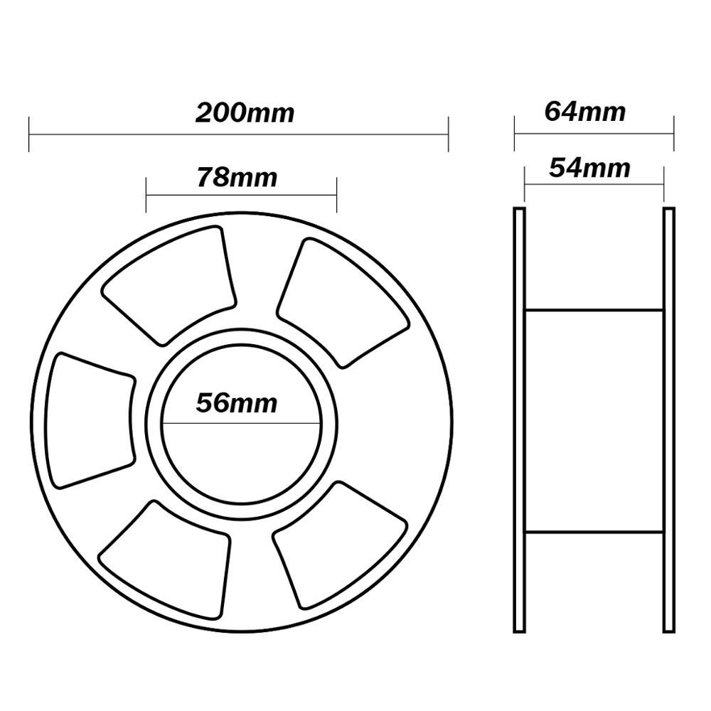 Sunlu 3d Printer Filament Carbon 1.75 1Kg Dimensie Nauwkeurigheid +/-0.02Mm Carbon Fiber Gloeidraad Vergelijkbaar Metalen 3D Afdrukken Materiaal