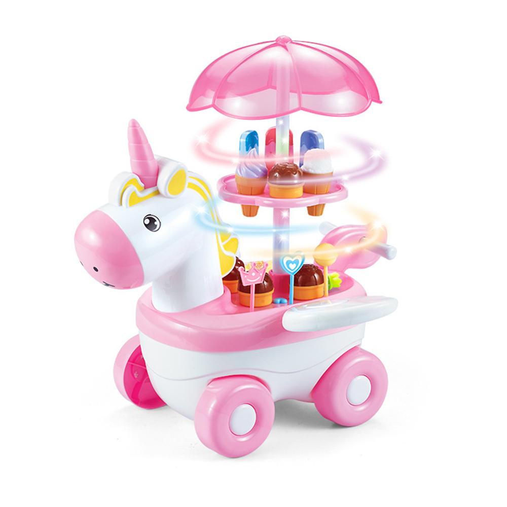 Neue Simulation Süssigkeit Musik Eis Auto freundlicher Küche vorgeben Spielen Spielzeug Mini drücken-Auto Spielzeug Früer Bildung Spielzeug Baby freundlicher