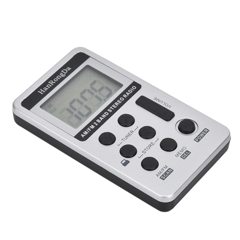 Radio FM portatile E56B con batteria ricaricabile: goditi l'ascolto in movimento con auricolari display digitale