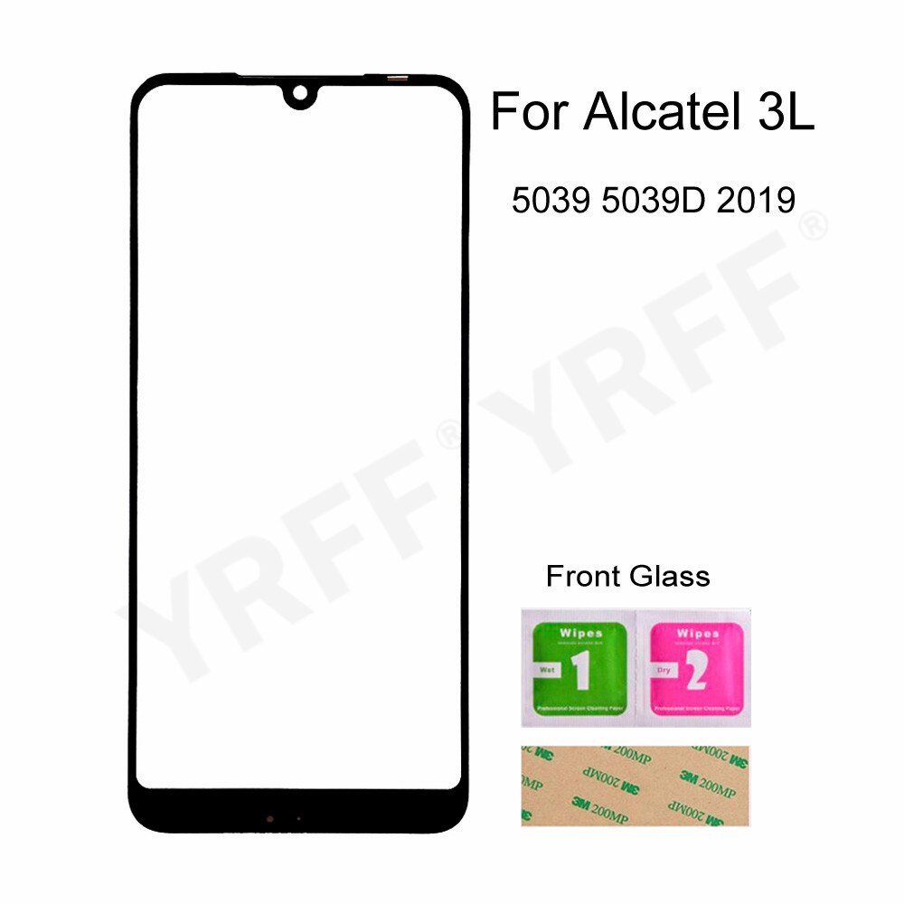 For Alcatel 5008 5026 5034 5039 5048 5049 5052 5060 Front Screen Glass Panel (No touch Screen) Outer Glass Cover Panel