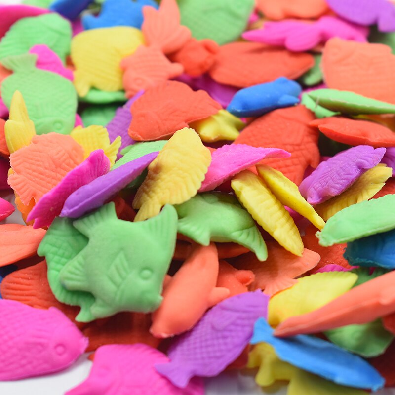 150g/ parti farverig akvarie dekoration fisk form eva vokse op legetøj tegneserie gel vokse krystal jord