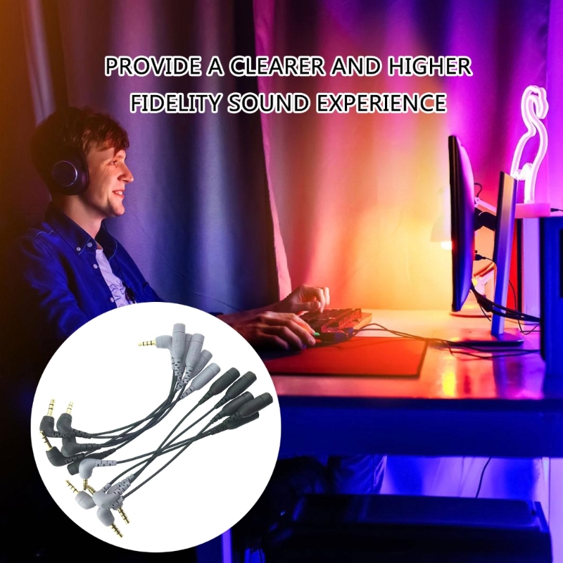 Adaptador de Cable de micrófono de 3,5mm a TRRS, adaptador hembra de 3,5mm para grabación de cámara de micrófono RODE SC3/SC4