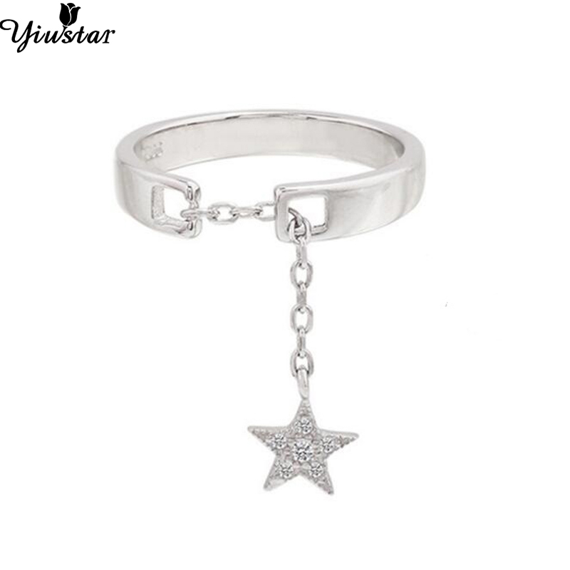 Yiustar Mode Verstelbare Groene Bladeren Ringen Voor Vrouwen Meisjes Sieraden Huwelijksgeschenken Mini Leuke Elegante Open Knuckle Vinger: 184