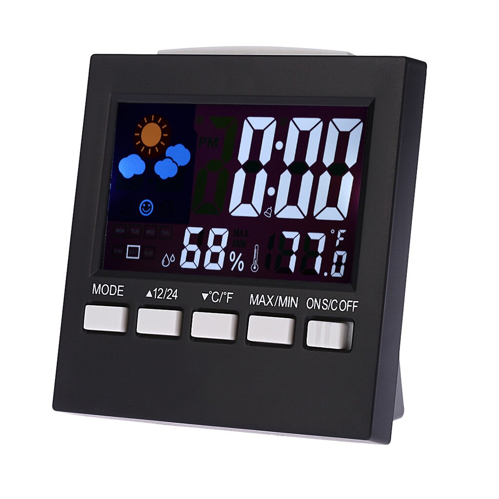 Upgraded Weather Station, Wireless Digital Indoor Outdoor Thermometer Hygrometer, Remote Sensor, Home Weather Forecaster Stati: Default Title