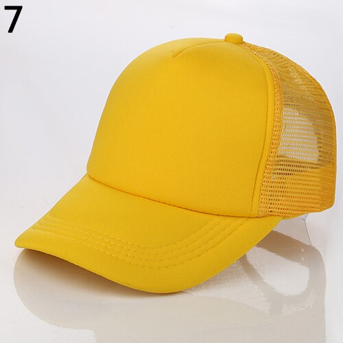 Unisex Attractive Baseball Cap Trucker Mesh Blank Visor Adjustable Sun Hat: 7