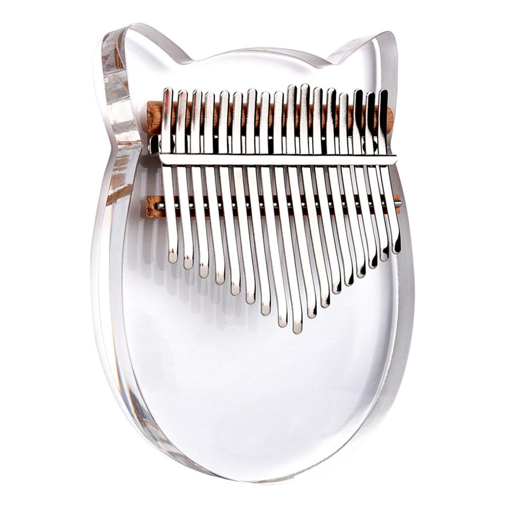 17 Key Kalimba Acryl Duim Piano 17 Toetsen Mbira Transparante Toetsenbord Instrument