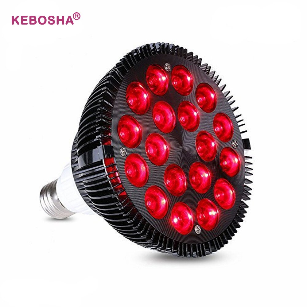 Rood Licht Therapie Lamp 660nm Deep Red & 850nm Nabij-infrarood 54W Met Socket Infrarood Licht Therapie De Anti aging 54W Led Rood