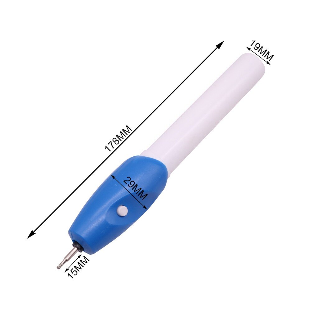 Pluma de grabado eléctrica, herramienta de bricolaje de embalaje de tarjeta de succión, bolígrafo de grabado eléctrico de 11W, 1 unidad