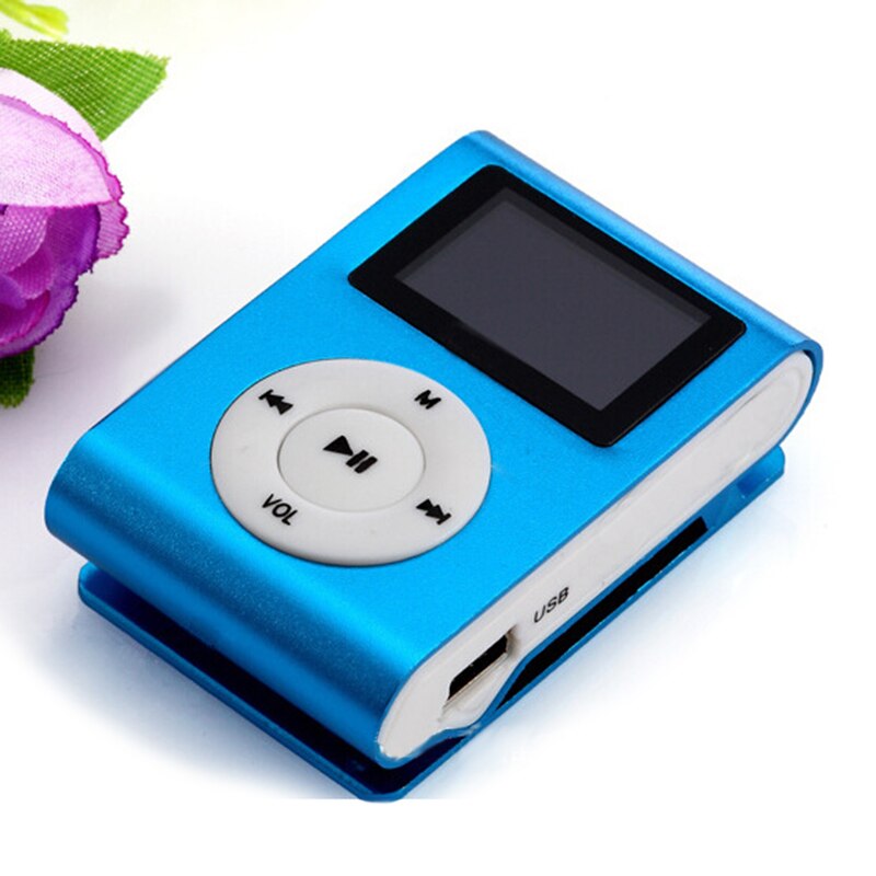 USB Mini MP3 Player Bundle Headset LCD Screen Support 32GB Micro SD TF Card: C