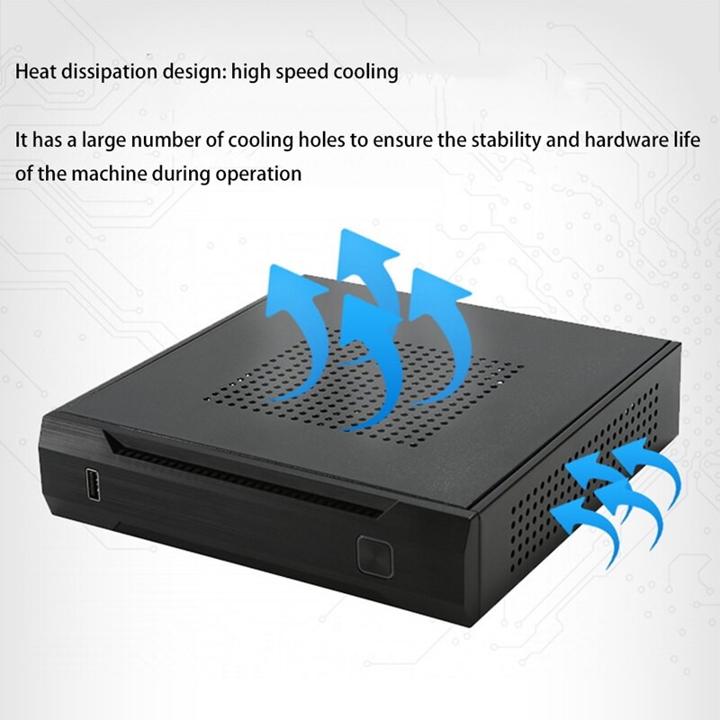Computer Case TX02 Mini Desktop Case Industrial Control HTPC Case With Heat Sink