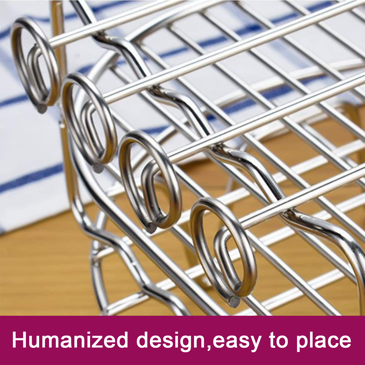 Double Layers Air Fryer Racks Stainless Steel Grill Multi-purpose Roasting Rack Skewers Baking Tray Air Fryer AccessoriesTools