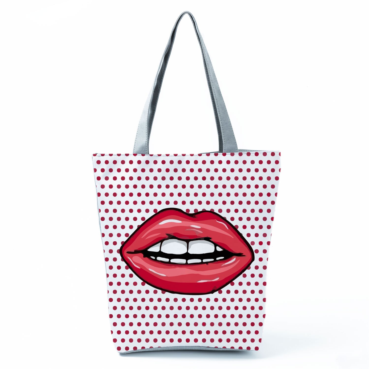 Stelle Lippen Handtasche Einzigartige Hohe Kapazität Faltbare draussen Strand Schulter Tasche Tragbare Wiederverwendbare Einkaufstasche Nach aufbringen: Default Title