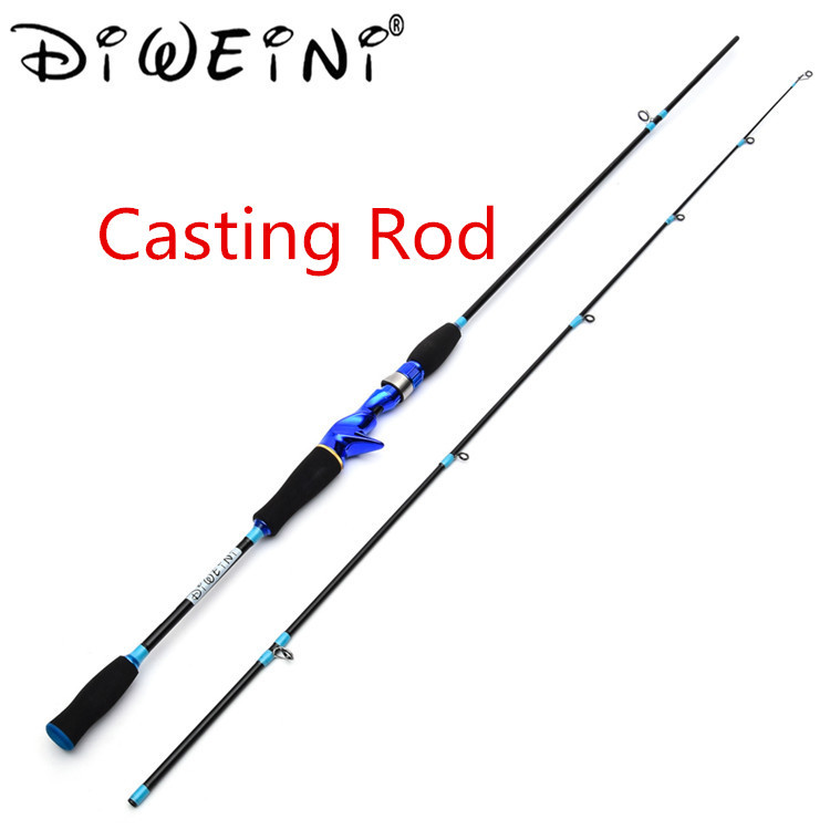 Super Hard MH/M Power Carbon Spinning Fishing Rod Casting Rod Lure Fishing Rod 1.8M 2.1M Canne Spinnng Leurre Spinning Fishing: Sky blue / 2.1 m