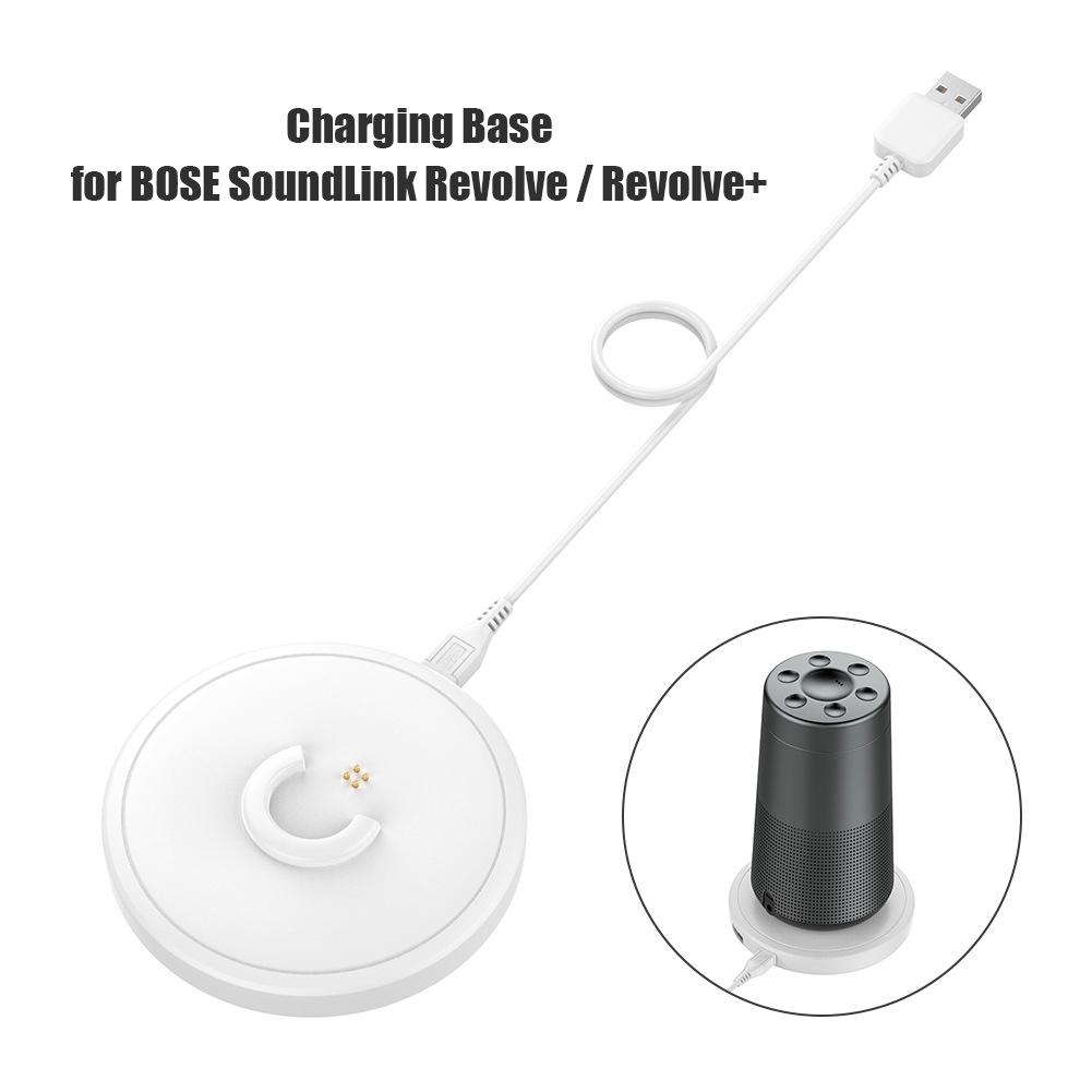 Soporte de carga USB para altavoz Bose SoundLink Revolve/Revolve + II, Base de cargador Universal + funda de sonido, accesorios para altavoces: Rojo
