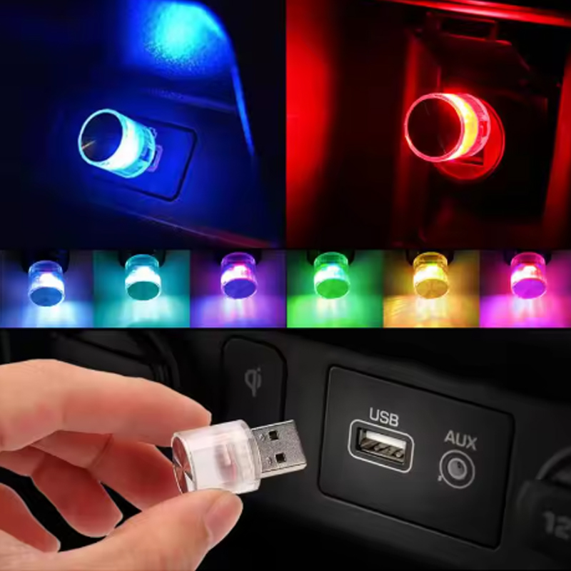 Auto-interieur Ambient Sfeerlicht LED-verlichting Auto Leeslamp Decoraties Decoratieve USB Plug en Play Sfeerlamp