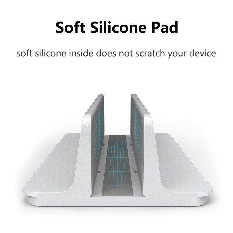 Til macbook air pro lodret stativ holder desktop justerbar metal aluminiumslegering computer notebook laptop holder tilbehør
