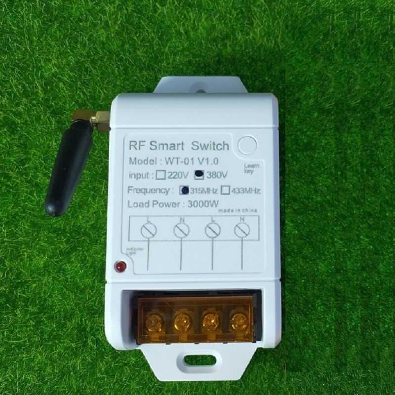 500m Industrial AC 220V 380V 1CH 30A Wireless Remote Control Switch Receiver + Transmitter For Water Pump LED Light Garage Door