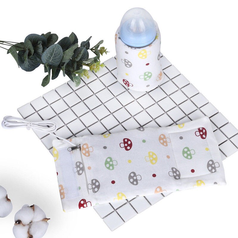 Couvercle isolant de biberons USB | Pour enfants, protection pour l'alimentation du lait, Portable, UK: Mushroom