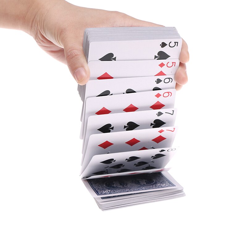 1 sæt magisk elektrisk bun med kort tryllekunstner trick trick tæt på scene poker rekvisit rød 6.2 cmx 8.7 cmx 1.5cm
