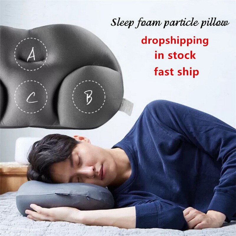 3d pescoço travesseiro ergonômico memória espuma travesseiro criativo sono profundo lavável viagem pescoço partícula travesseiro para sono almofada micro ar