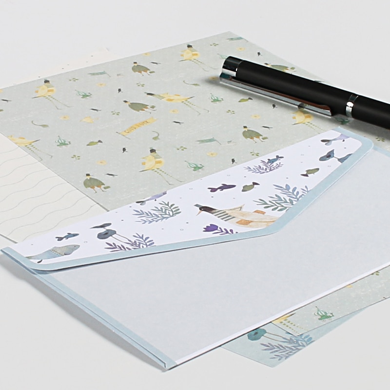 Lote de 9 unidades de sobres tipo sobre de papel para postales, sobres Vintage para invitaciones, pequeños , Mini sobres bonitos para escribir