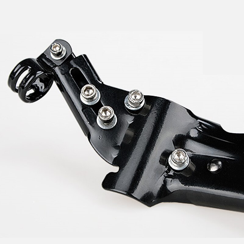 Soporte de pie para bicicleta de montaña, trípode de apoyo lateral, pantalla ajustable, estante de estacionamiento, color negro