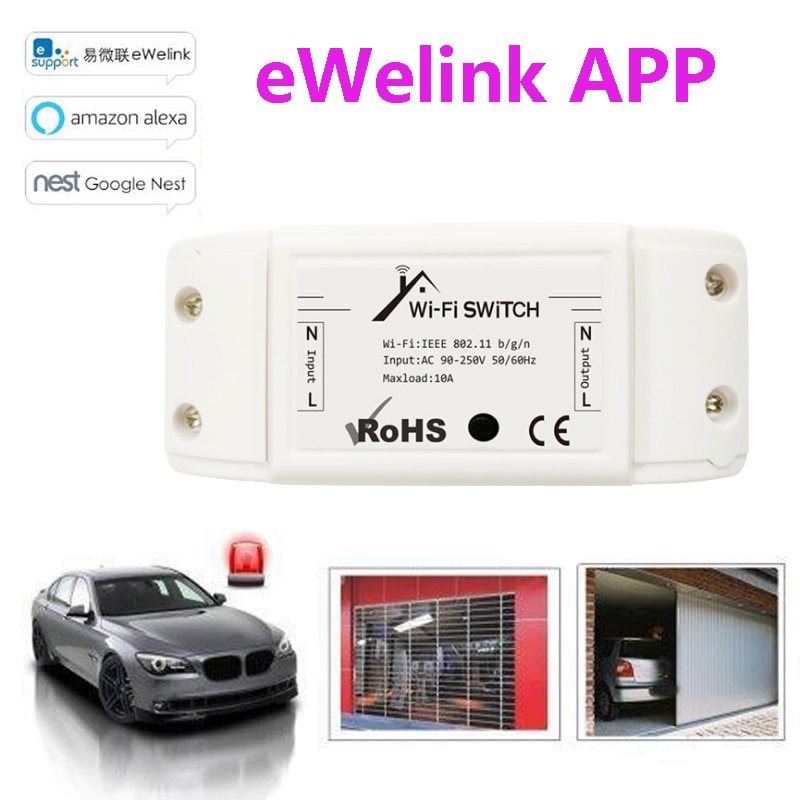Ewelink basic  r2 wifi diy smart trådløs fjernbetjening switch domotica light controller modul arbejde med alexa google home ewelink
